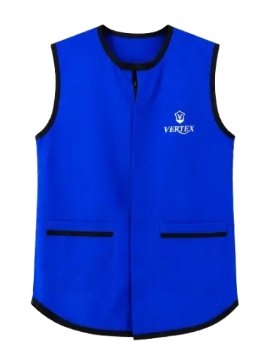 [BL-067-5] Robe Tablier Créche VERTEX sans Col Fermeture Centrale sans Manche 2 poches Bleu pour Garçon 5 Ans 